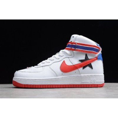 Nike Erkek lab Air Force 1 High Beyaz / Kırmızı Kaykay Ayakkabı Türkiye - 5ALTKR58